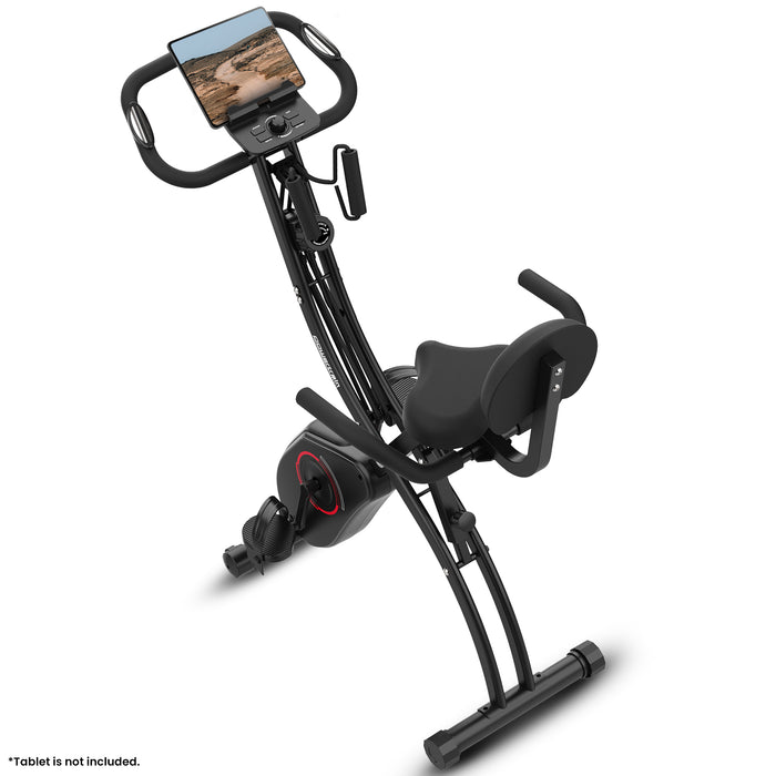 135E 4-In-1 Foldable X-Bike With Lcd Display And Resistance Bands