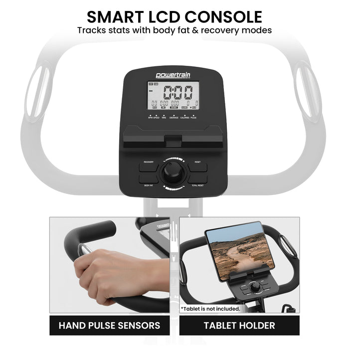 135E 4-In-1 Foldable X-Bike With Lcd Display And Resistance Bands