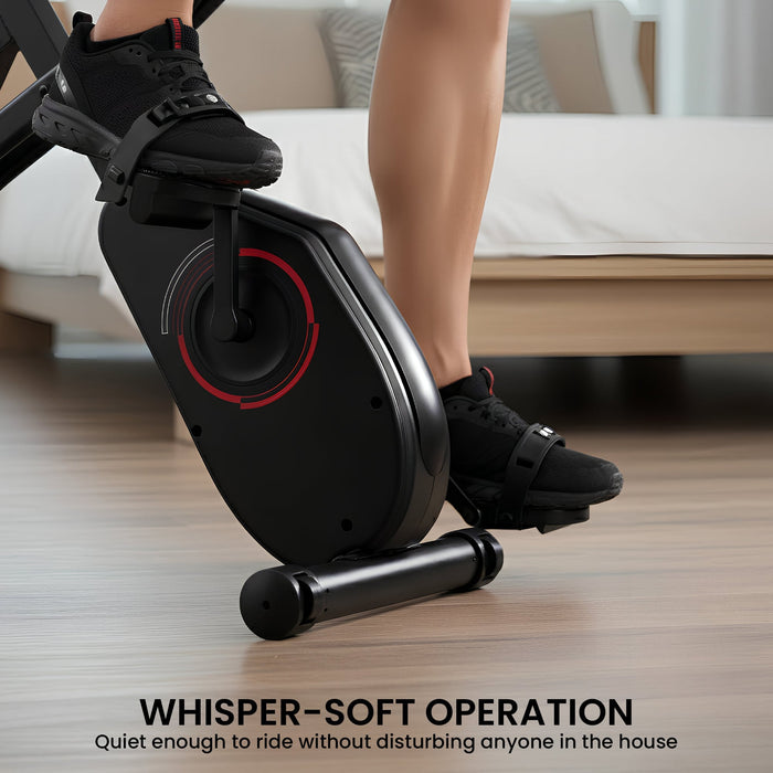 135E 4-In-1 Foldable X-Bike With Lcd Display And Resistance Bands