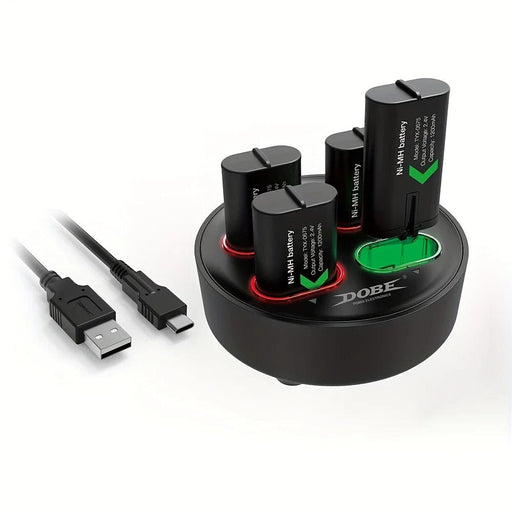 Xbox Battery Pack Charger Station 4x1200mah Batteries