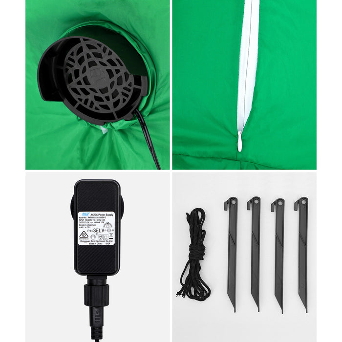 2.4M Christmas Inflatable Archway Xmas Led Lights Outdoor Decoration