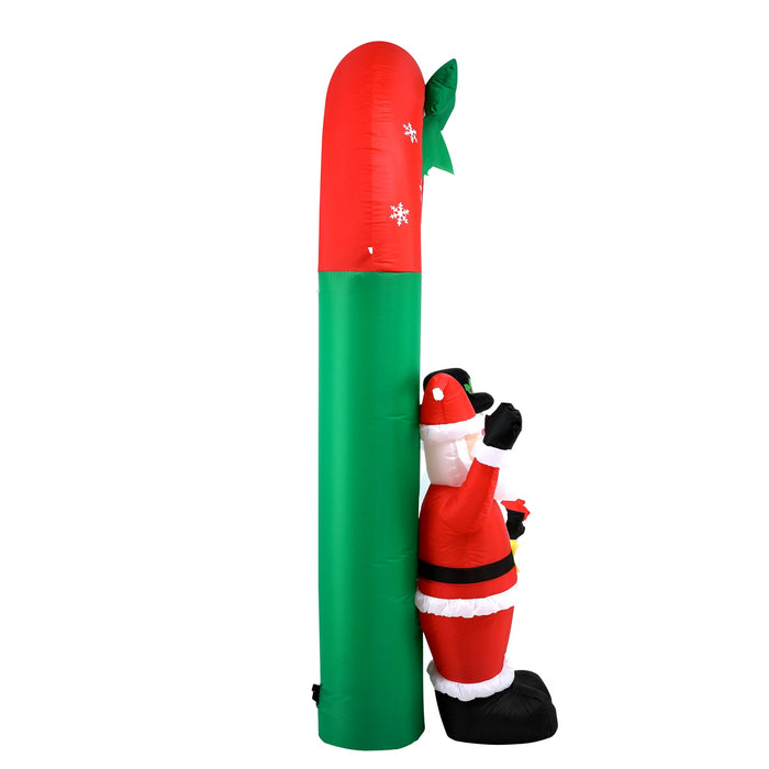 2.4M Christmas Inflatable Archway Xmas Led Lights Outdoor Decoration