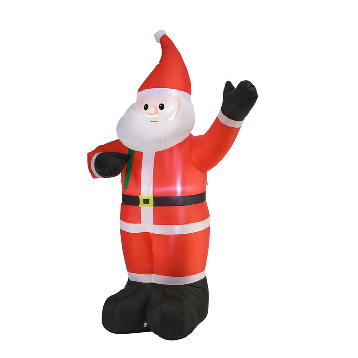 2.4M Christmas Inflatable Santa Xmas Outdoor Decorations Led Lights