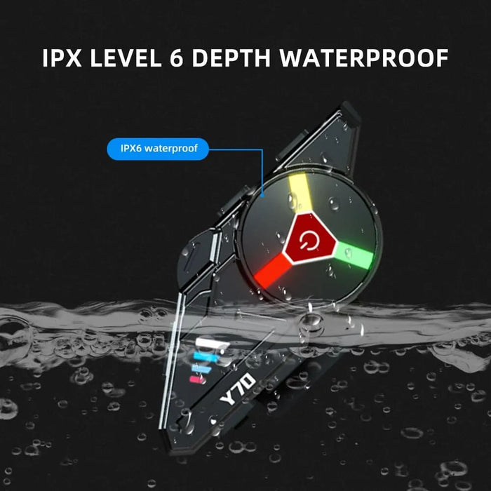 Y70 Motorcycle Bluetooth Helmet Headset with Rgb Lights