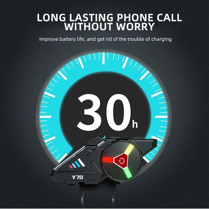 Y70 Motorcycle Bluetooth Helmet Headset with Rgb Lights