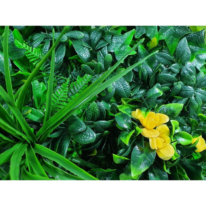 Yellow Rose Vertical Garden Green Wall Uv Resistant 100cm x