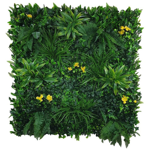Yellow Rose Vertical Garden Green Wall Uv Resistant Sample