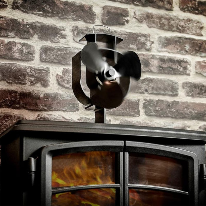 Yl401 3-blade High Temperature Metal Heat Powered Fireplace