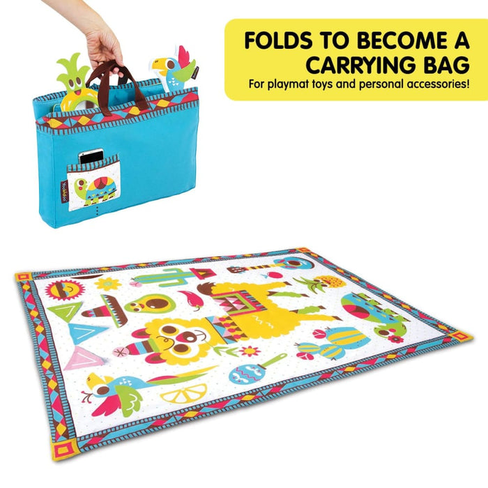 Yookidoo Fiesta Kids Baby Activity Playmat To Bag