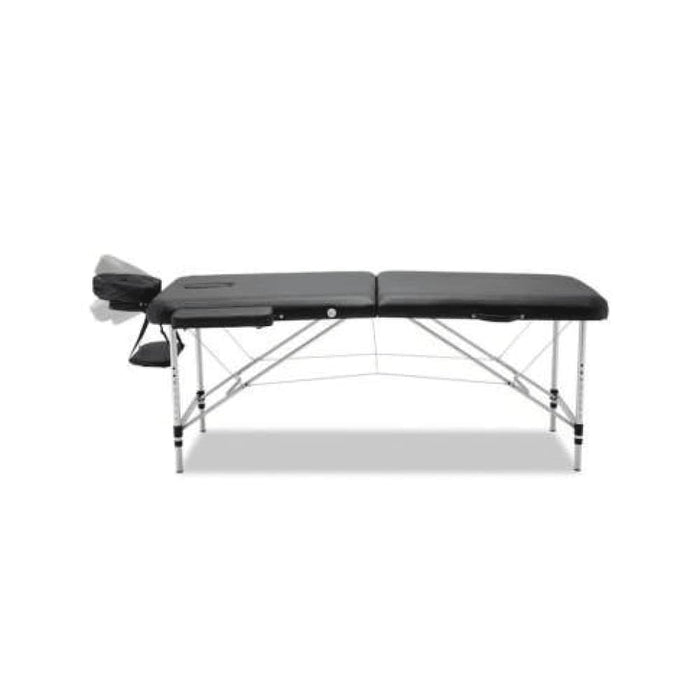 Zenses 2 Fold Portable Aluminium Massage Table - Black