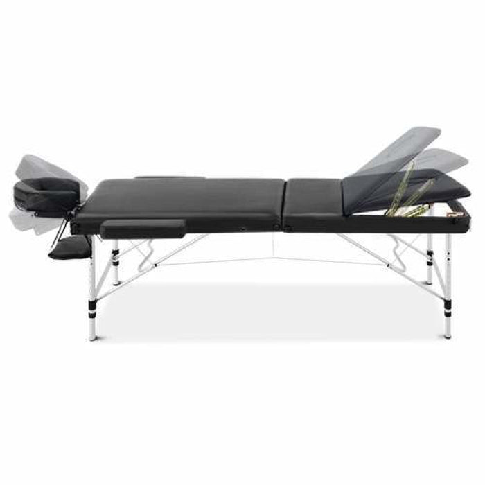 Zenses 70cm Wide Portable Aluminium Massage Table 3 Fold