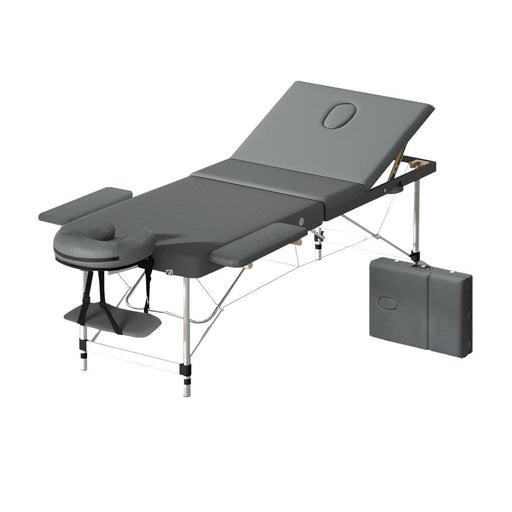 Zenses Massage Table Portable Aluminium 2 Fold Massages Bed