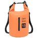 Dry Bag with Zipper Orange 15 l Pvc