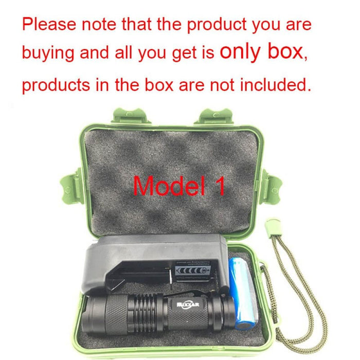 Zk10 Flashlight Box Tool For 18650 Battery Led 14500 Torch