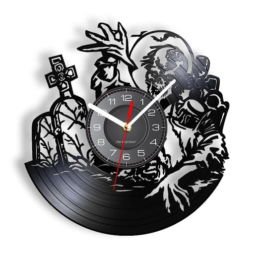 Zombie Crawl Vinyl Lp Wall Clock
