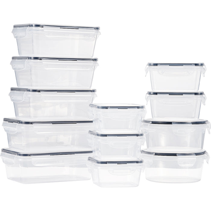 12 Pcs Food Storage Containers Bpa-Free Leak Proof With Labels & Pen