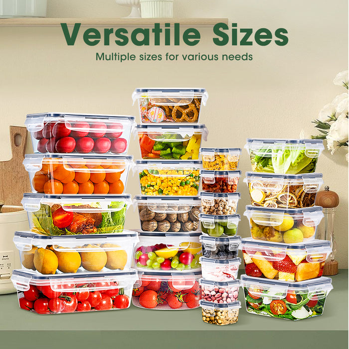 12 Pcs Food Storage Containers Bpa-Free Leak Proof With Labels & Pen