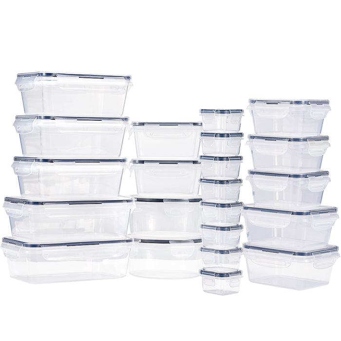24 Pcs Food Storage Containers Bpa-Free Leak Proof With Labels & Pen