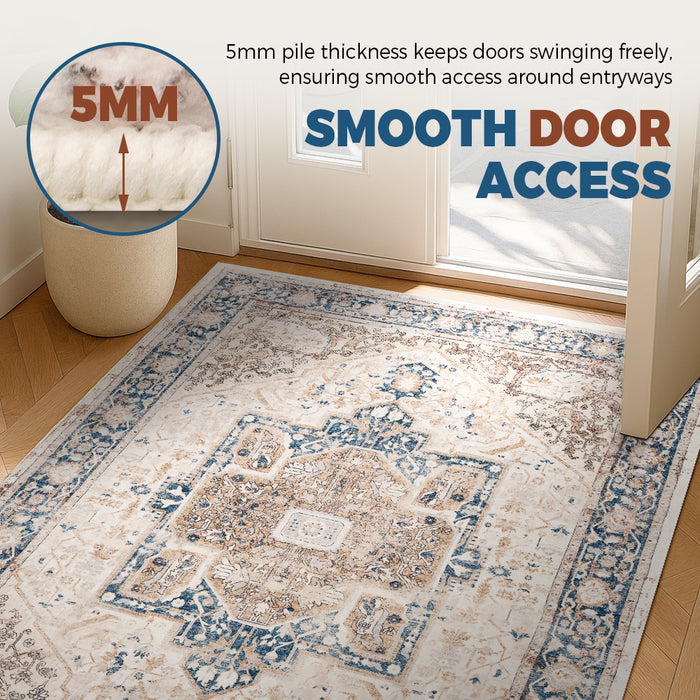 Floor Rug Soft Fluffy Area Rug Living Room Bedroom 200X300Cm Pale Blue