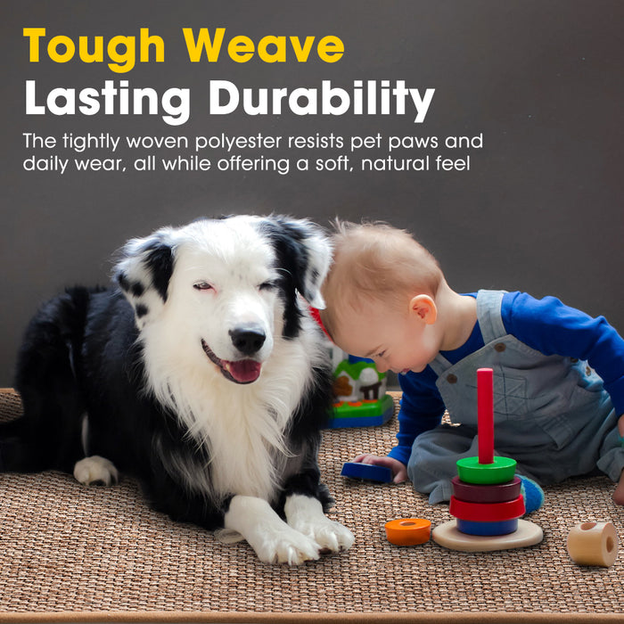 2Pcs Kitchen Rugs Mats Non Slip Anti Fatigue For Kitchen Floor Home Beige