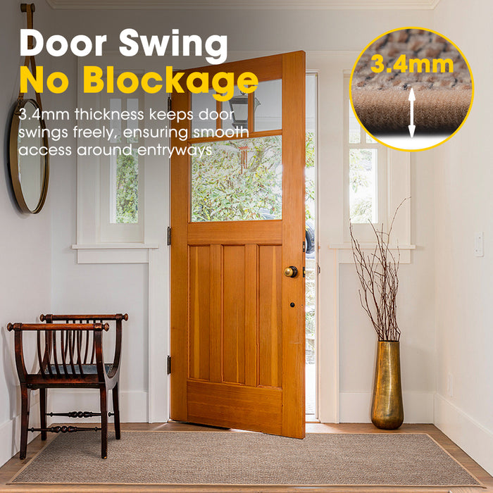 2Pcs Kitchen Rugs Mats Non Slip Anti Fatigue For Kitchen Floor Home Beige