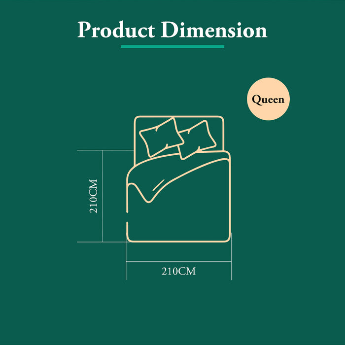 Natural Bamboo Quilt 200Gsm Duvet Doona Winter Summer Quilt Queen