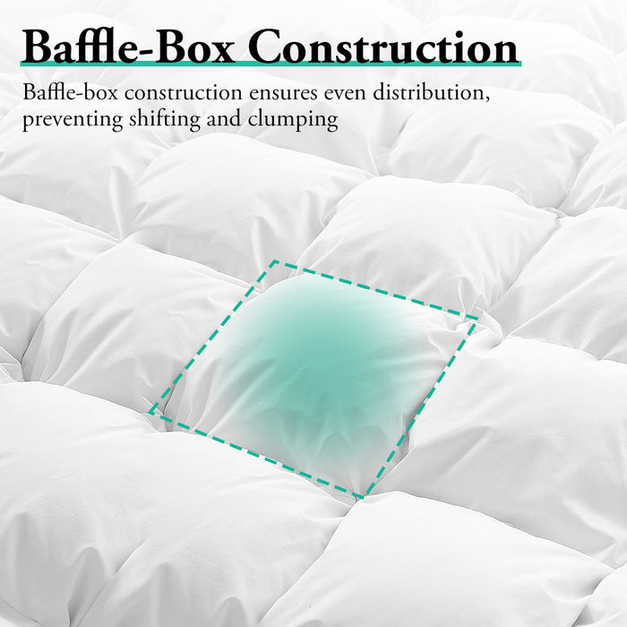 Natural Bamboo Quilt 500Gsm Duvet Doona Winter Summer Quilt Queen