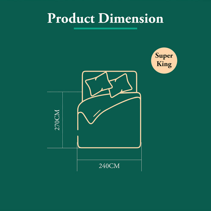 Natural Bamboo Quilt 500Gsm Duvet Doona Winter Summer Quilt Super King