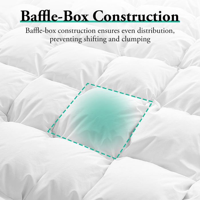 Goose Down Duvet Quilt 500Gsm Duvet Doona Winter Summer Quilt Super King