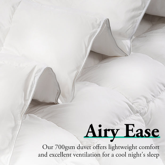 Goose Down Duvet Quilt 700Gsm Duvet Doona Winter Summer Quilt Super King