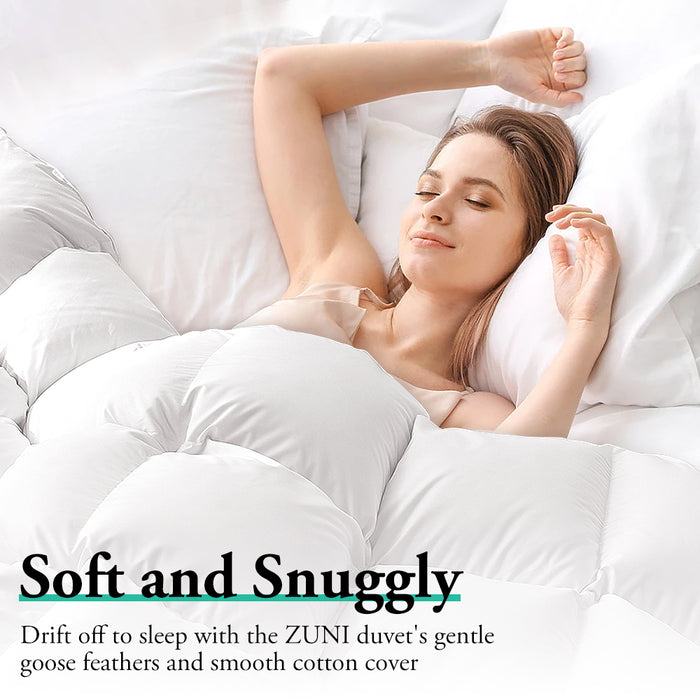 Goose Down Duvet Quilt 700Gsm Duvet Doona Winter Summer Quilt Super King