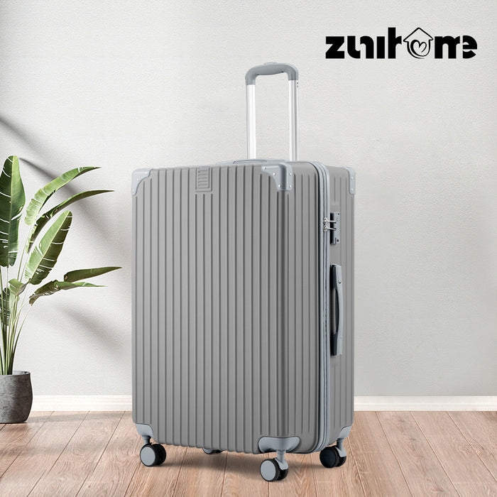 Luggage Suitcase 28" Trolley Set Travel Tsa Lock Storage Hard Case Grey