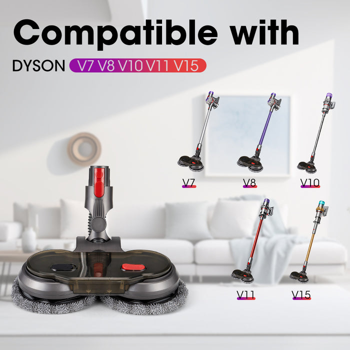Electric Mop Head For Dyson V7 V8 V10 V11 V15 Vacuum Cleaners 6 Pads