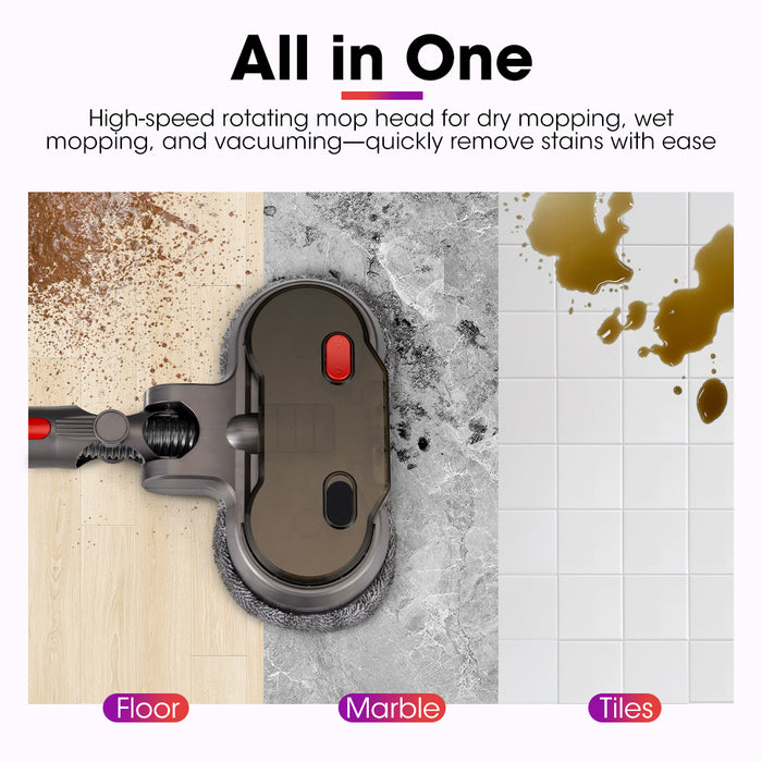 Electric Mop Head For Dyson V7 V8 V10 V11 V15 Vacuum Cleaners 6 Pads