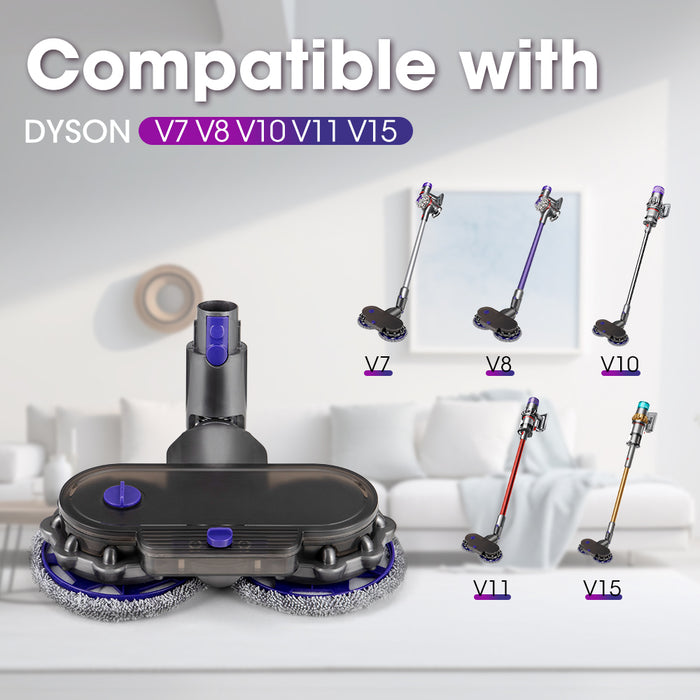 6 Pads Electric Mop Head For Dyson V7 V8 V10 V11 V15 Vacuum Cleaners