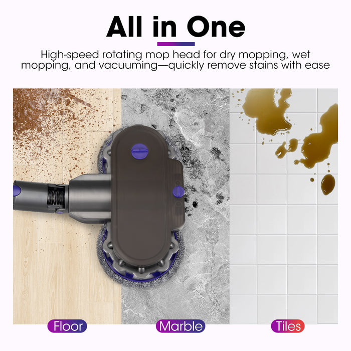 6 Pads Electric Mop Head For Dyson V7 V8 V10 V11 V15 Vacuum Cleaners