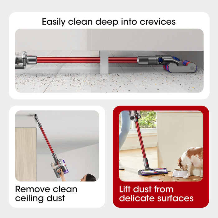 Replacement Wand For Dyson Stick Extension Tube V7 V8 V10 V11 V15 Red