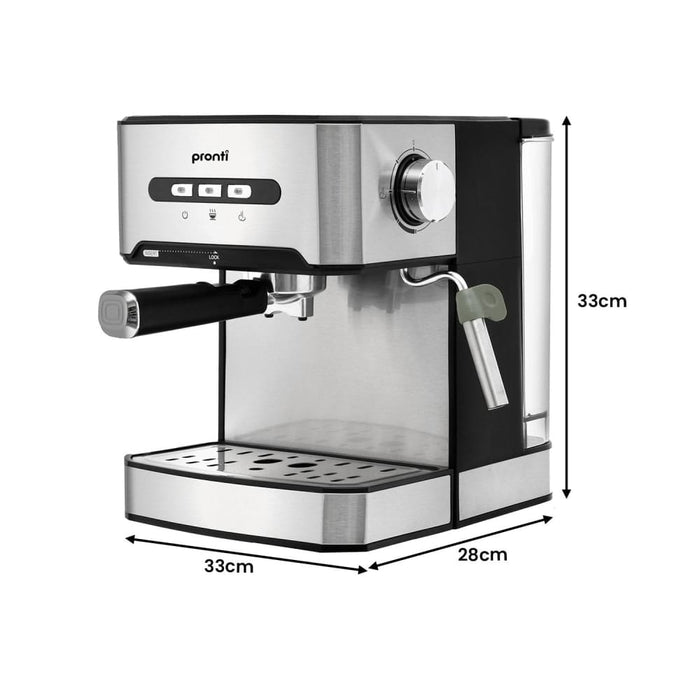 1.6l Automatic Coffee Espresso Machine with Steam Frother