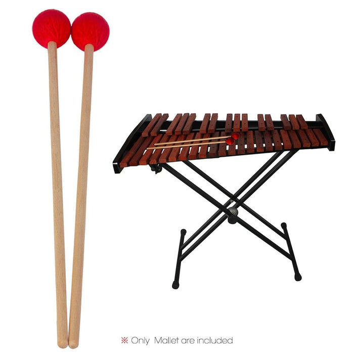 1 Pair Middle Marimba Stick Mallets Xylophone Glockensplel