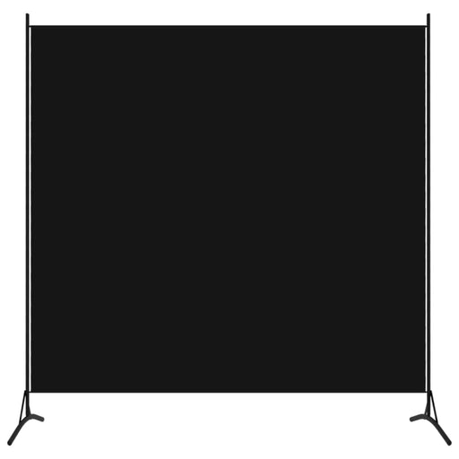 1 Panel Room Divider Black Gl16
