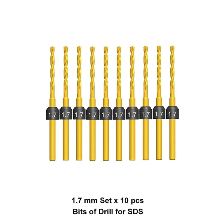 B Set - 10 Bits Of Drill For Sds