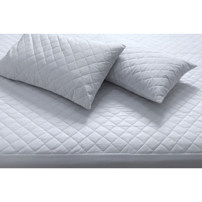 100% Cotton Quilted Fully Fitted 50cm Deep Double Size