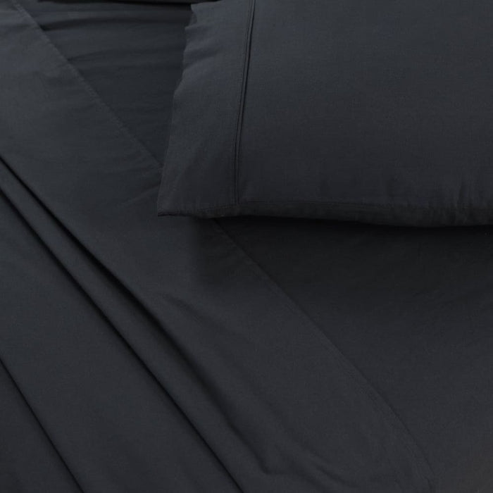 100% Egyptian Cotton Vintage Washed 500tc Charcoal Single