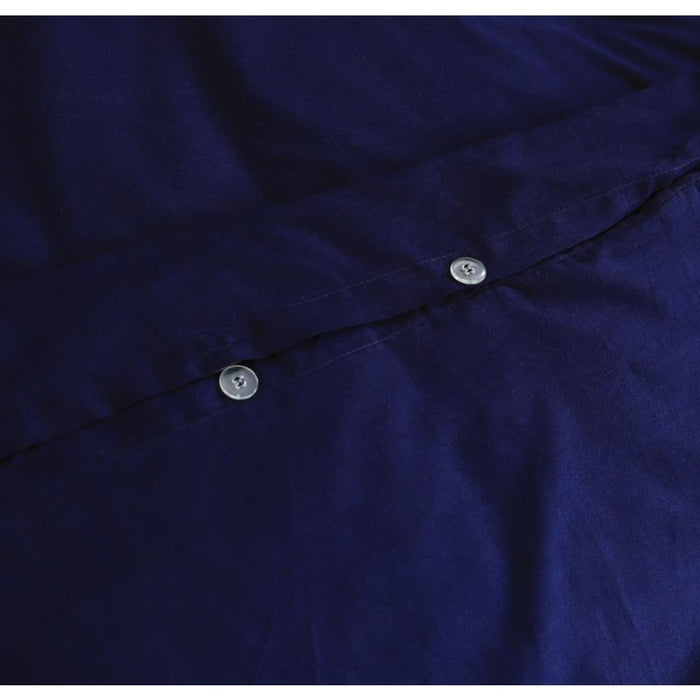 100% Egyptian Cotton Vintage Washed 500tc Navy Blue King