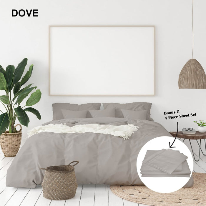 1000 Thread Count Bamboo Cotton Sheet And Quilt Cover