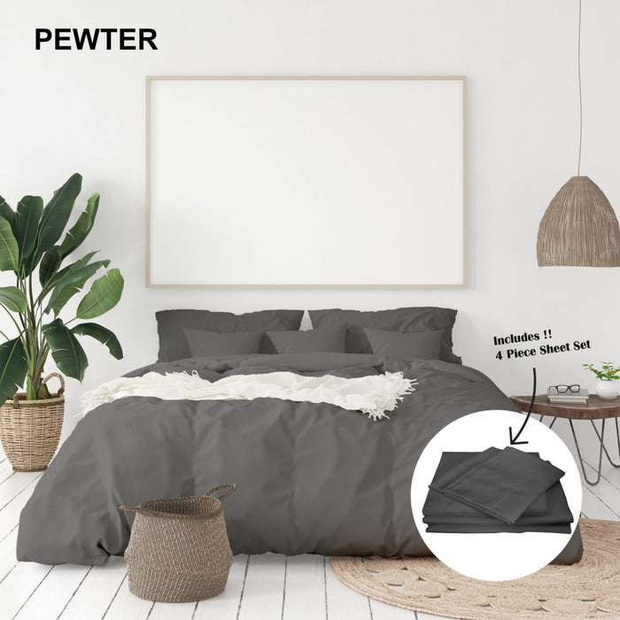 1000 Thread Count Bamboo Cotton Sheet And Quilt Cover