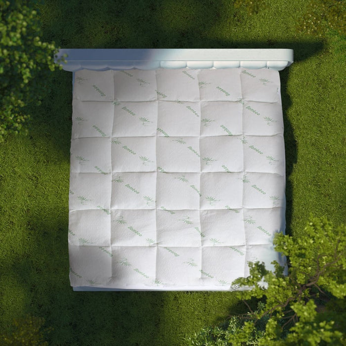 1000gsm Luxury Bamboo Covered Mattress Topper Ball Fibre