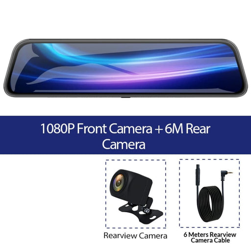 1080p Touch Screen Dashcam Dual Lens Video Recorder