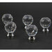 10pcs 20-30mm Crystal Ball Design Glass Knobs Cupboard