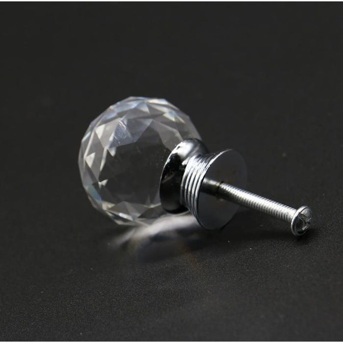 10pcs 20-30mm Crystal Ball Design Glass Knobs Cupboard